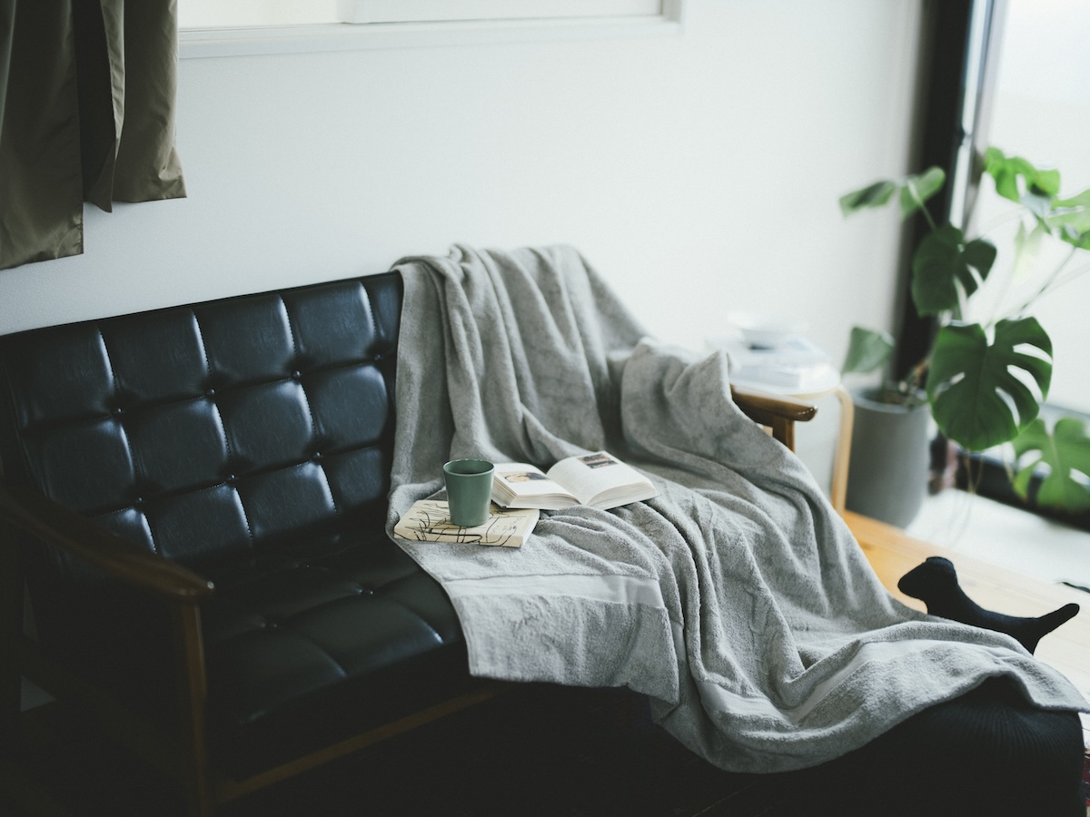 （今治タオルブランド認定）ミルトフェルガナタオルケット　1枚　グレー