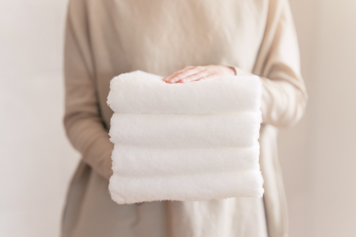 （今治タオルブランド認定）雲ごこち フェイスタオル 4枚セット（オフホワイト）