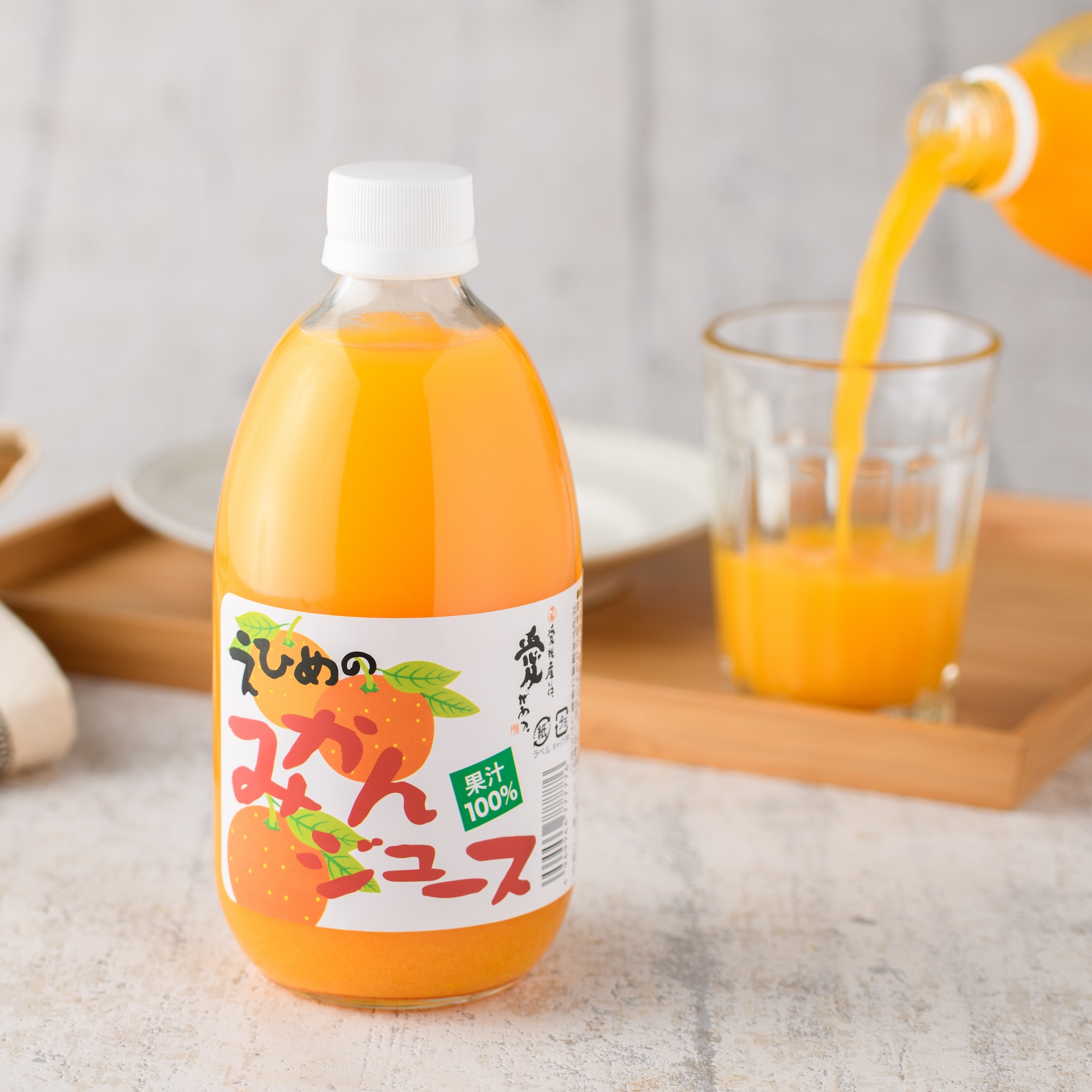 愛媛のみかんジュース（伯方果汁） 　果汁100%　500ｍl×12本