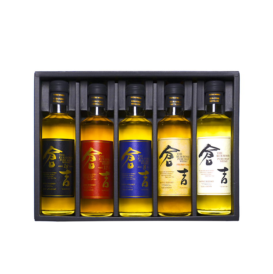 倉吉ウイスキー ミニボトルセット(200ml×5本)